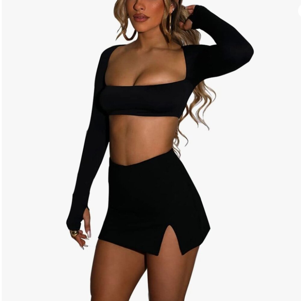 2 Piece Black Set (S)